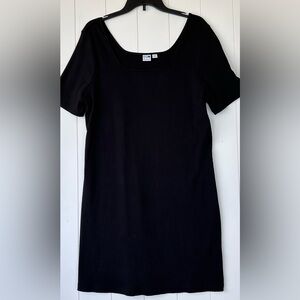 Puma Brand Women’s Ribbed Stretch Dress Logo Sleeve‎ Black Size 2X